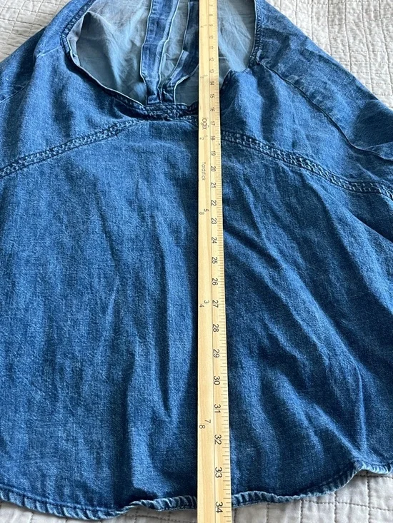 Free People Denim Halter Swing Dress - Picture 16 of 16